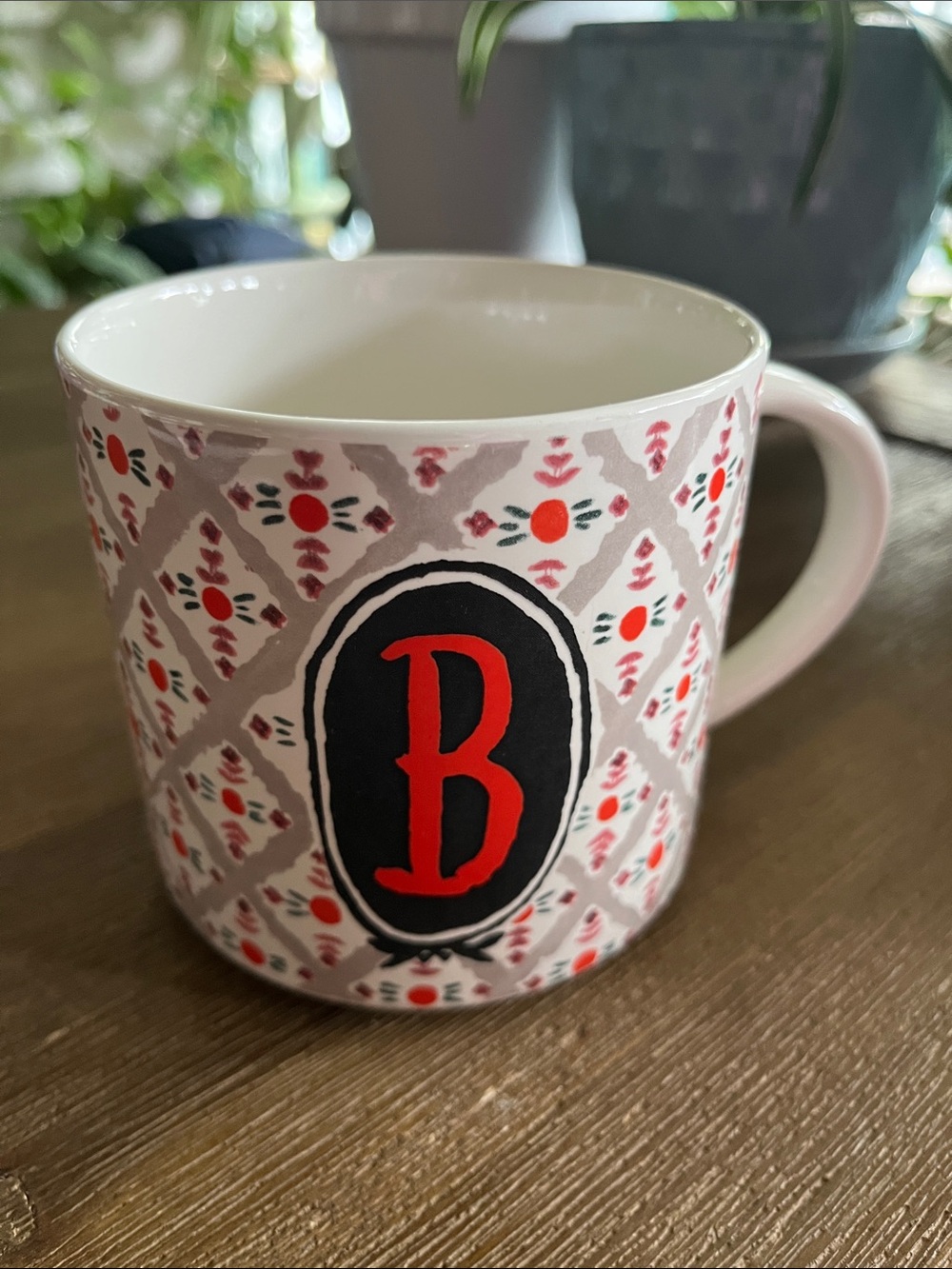 Anthropologie Monogrammed “B” Ceramic Mug